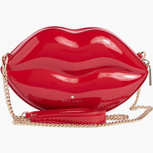 Kate Spade Mwah 3D Lip Crossbody in Candied Cherry NWT - Picture 1 of 7